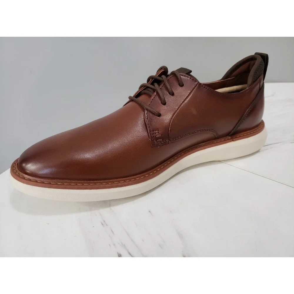 NEW NO BOX SIZE 10 - Clarks Originals Mens Brantin Brown‎ Leather Dress Shoes